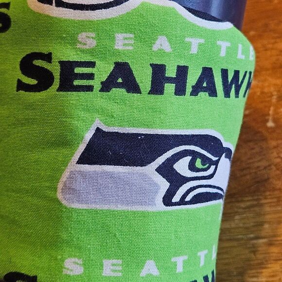 Seattle Seahawks Hand Made Coffee Cup Cozie Wrap - Picture 5 of 10